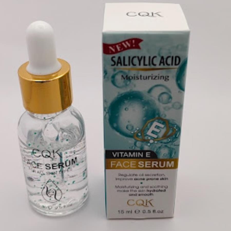 CQK Salicylic Acid Face Serum con Vitamina E – Suero Facial Purificante (15 ml)